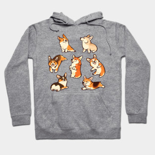 Jolly corgies Hoodie