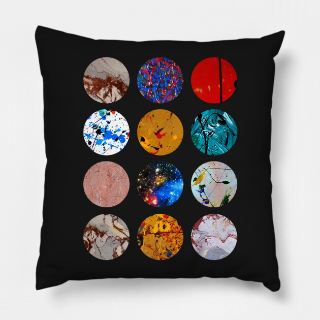 Pattern Circles #2A Pillow by Headrubble