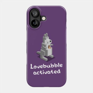 Lovebubble activated - kangaroo and baby Phone Case