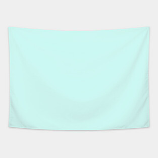 Pastel Aqua Blue Plain Solid Color Tapestry