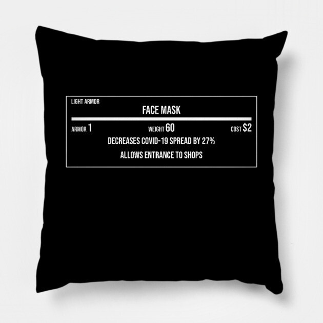Face Mask Armor Type Pillow by belownormal