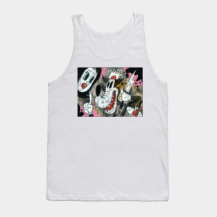 Wolf Knife Tank Top