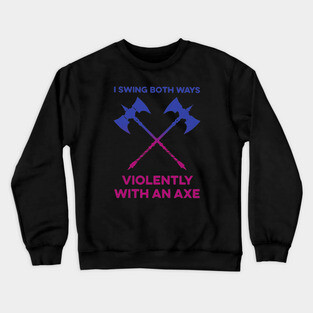Bisexual Barbarian Pride Crewneck Sweatshirt