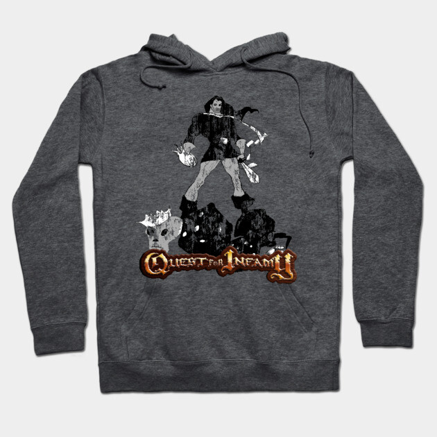 Quest For Infamy - Vintage Style Hoodie by Infamous_Quests