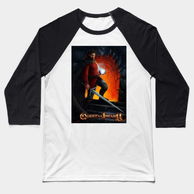 Quest for Infamy - Magic & Flame Baseball T-Shirt by Infamous_Quests