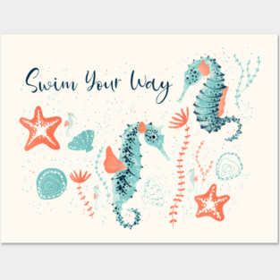 Seahorse Posters and Art