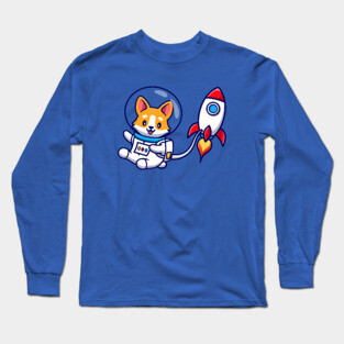 Space Corgi Long Sleeve T-Shirt