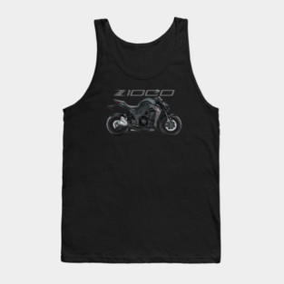 Kawasaki Z1000 19 black, sl Tank Top