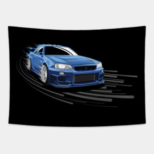 Flying skyline Tapestry