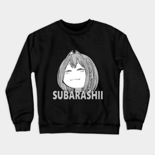 Waifu Subarashii Funny Anime Girl Crewneck Sweatshirt