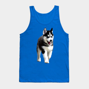 Siberian Husky Puppy Dog Tank Top