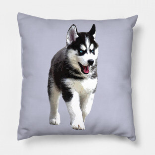 Siberian Husky Puppy Dog Pillow