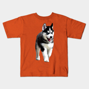 Siberian Husky Puppy Dog Kids T-Shirt