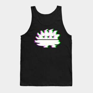 Libertarian Porcupine Glitch Tank Top