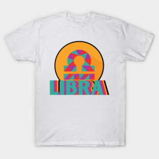 Libra Zodiac Design T-Shirt
