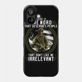 Veteran Military Soldier with rifle Phone Case