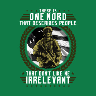 Veteran Military Soldier with rifle T-Shirt