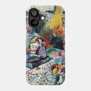 Henri Matisse - Interior with a Girl Reading - Exhibition Poster Phone Case