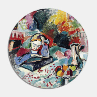 Henri Matisse - Interior with a Girl Reading - Exhibition Poster Pin