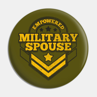 Empowered military spouse badge Pin