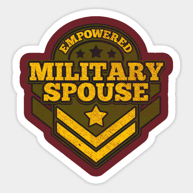 Empowered military spouse badge Magnet by creative