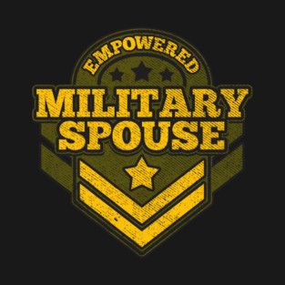Empowered military spouse badge T-Shirt