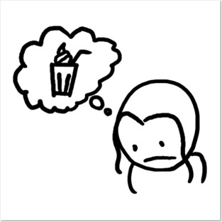 I want a milkshake Posters and Art