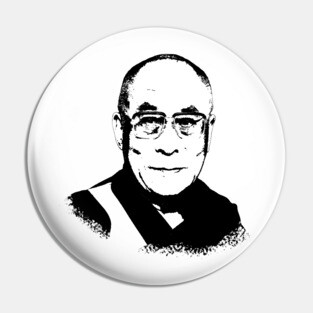 Dalai Lama Portrait Pin