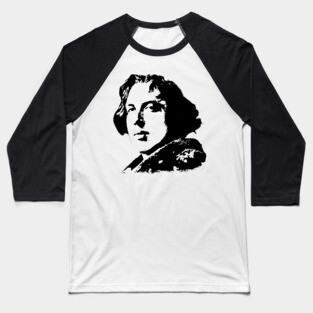 Oscar Wilde Portrait Baseball T-Shirt