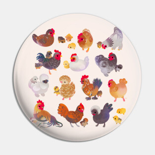 Chicken and Chick Pin