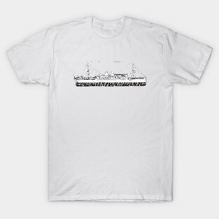 Cargo ship drawing T-Shirt