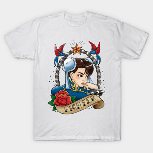 Fighter girl tattoo T-Shirt