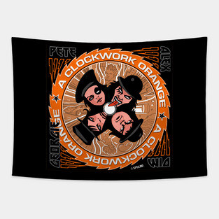 A Clockwork Orange Kiss Tapestry