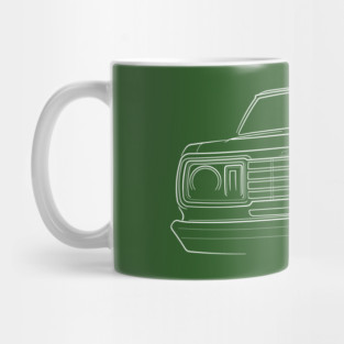 Dodge Adventurer D150 Pickup - front stencil, white Mug