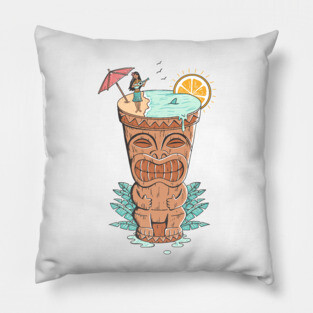 Tiki drink Pillow