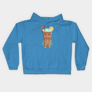 Tiki drink Kids Hoodie