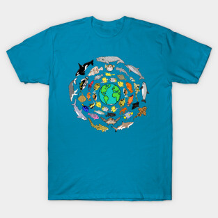 World Oceans Day Sea Life T-Shirt