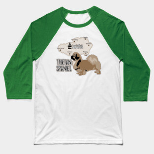 Tibetan Spaniel Baseball T-Shirt