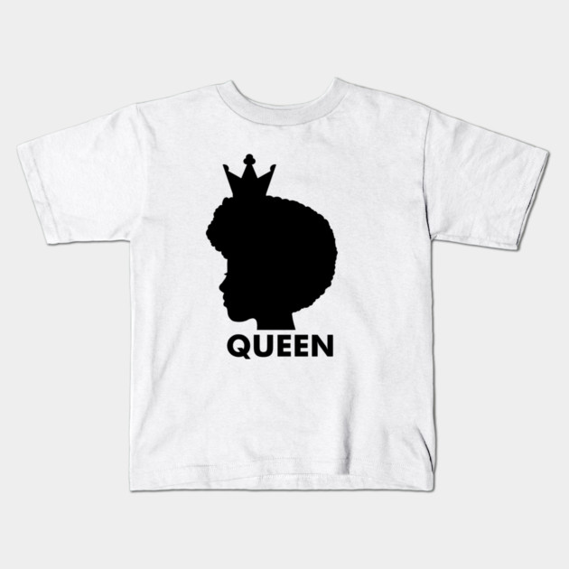 Afro African Queen, Black Pride, Melanin Woman Kids T-Shirt by logiamerch