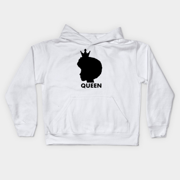 Afro African Queen, Black Pride, Melanin Woman Kids Hoodie by logiamerch