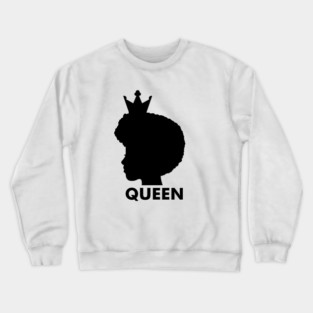 Afro African Queen, Black Pride, Melanin Woman Crewneck Sweatshirt