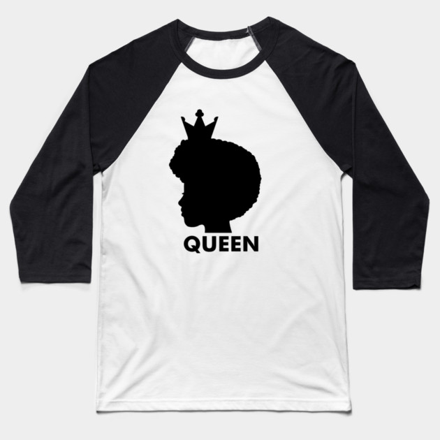 Afro African Queen, Black Pride, Melanin Woman Baseball T-Shirt by logiamerch