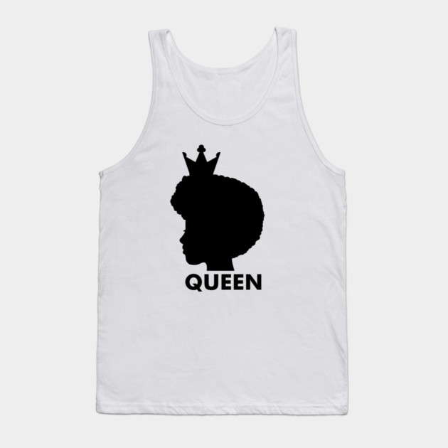 Afro African Queen, Black Pride, Melanin Woman Tank Top by logiamerch