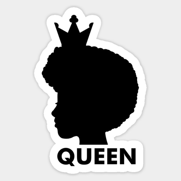 Afro African Queen, Black Pride, Melanin Woman Sticker by logiamerch