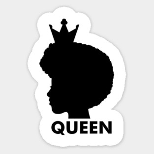 Afro African Queen, Black Pride, Melanin Woman Magnet