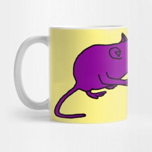 Purple Rat Holding an Easter Egg Mug