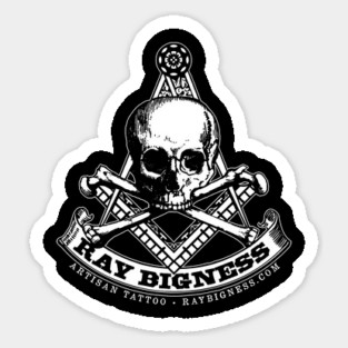 RAY BIGNESS - ARTISAN TATTOO Sticker