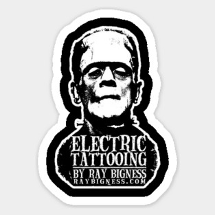 ELECTRIC TATTOOING BY RAY BIGNESS Sticker