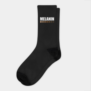 Melanin Color Shades Squares, Black Lives Matter Socks