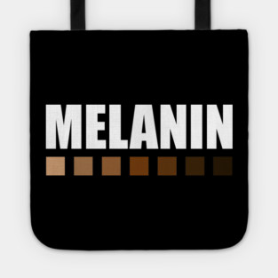 Melanin Color Shades Squares, Black Lives Matter Tote